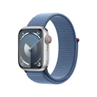 Apple Watch Series 9 Mrmj3ql/a 45mm Silver Aluminium Case With Winter Blue Sport Loop Cellular - 4