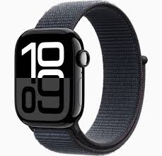 Apple Watch Series 10 42mm Jet Black Aluminium Case With Black Sport Band M/l Gps Mwwf3qc/a - 1