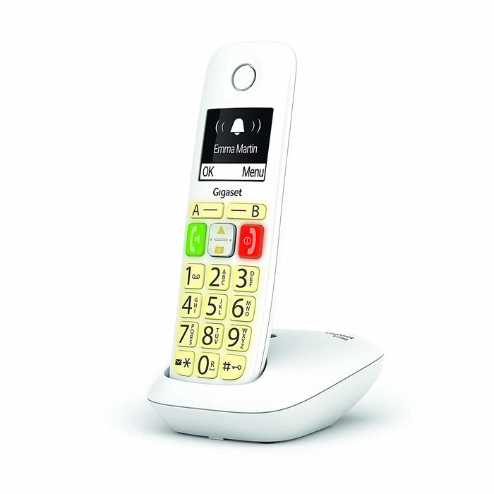 Gigaset Wireless Landline Phone E290 White (S30852-H2901-D202) - 3