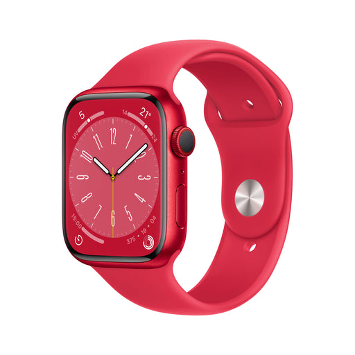Apple Watch Mnka3ty/a Series 8 Cell 45mm Red Alum Case Red Sport Band - 1