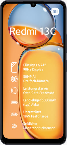 Xiaomi Redmi 13c 8+256gb Nfc Ds 4g Midnight Black  - 1
