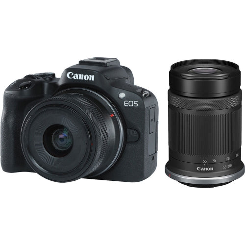 Canon EOS R50 Mirrorless Camera Kit - Versatile RF 18-45mm & RF 55-210mm Lenses - Image 1