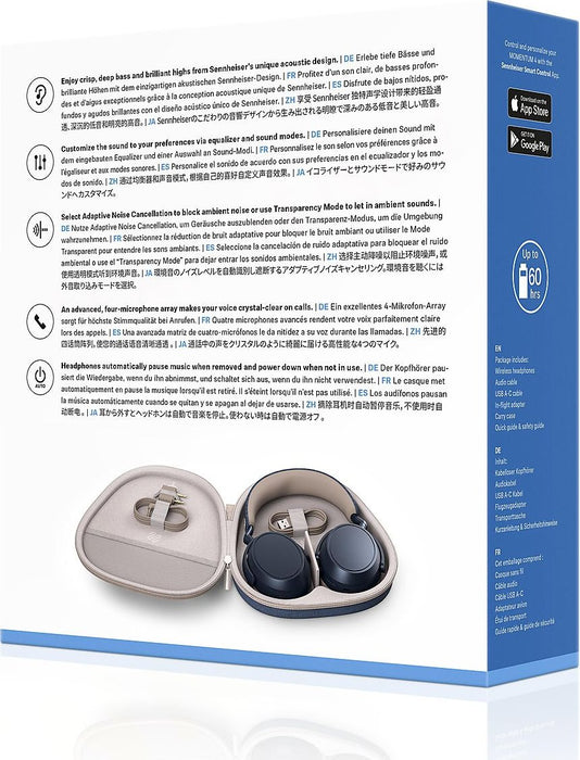 Sennheiser Momentum 4 Wireless Over-Ear Headphones (M4AEBT) (Blue)