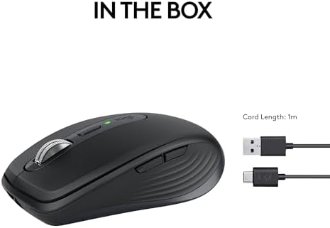 Logitech MX Anywhere 3S Wireless Mouse - Compact Ergonomic Design (Graphite) - Image 10