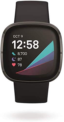 Fitbit Sense GPS Smartwatch (FB512) (Carbon / Graphite Stainless Steel) - 1
