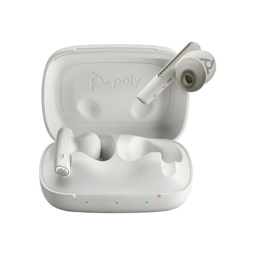 Poly Voyager Free 60 - Wireless Headset with Basic Charge Case (White, BT700A) - Image 1