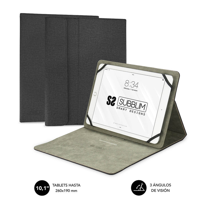 Subblim Universal Clever Stand Tablet Case 9.6" - 11" Black Sub-Cut-1ct001 - 1