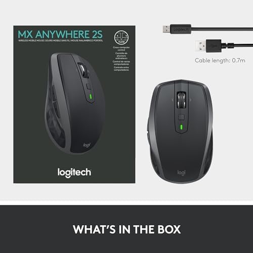 Logitech MX Anywhere 2S Wireless Mouse - Bluetooth Edition (Black) - Image 11