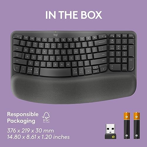 Logitech Wave Keys Wireless Keyboard - Ergonomic Design, Model 920-012281 - Image 10