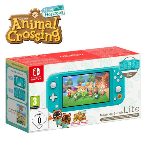 Nintendo Swith Lite Turquoise Console + Animal Crossing New Horizons Special Edition - 2