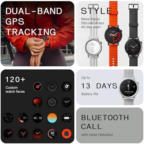 Nothing CMF by Nothing Watch Pro D395 - Dark Grey with Grey Strap - Image 2