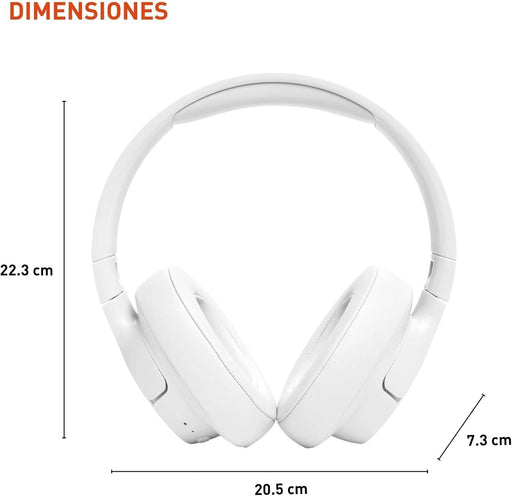 JBL Tune 720BT Bluetooth Headphone - Premium Sound Quality in White - Image 2