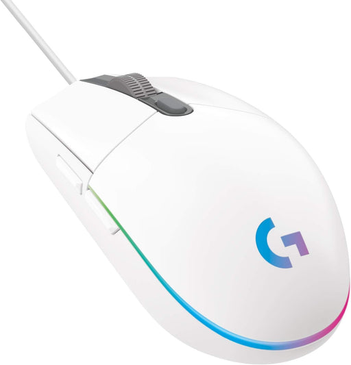 Logitech G102 Light Sync Gaming Mouse - Customizable RGB Lighting - White - Image 1