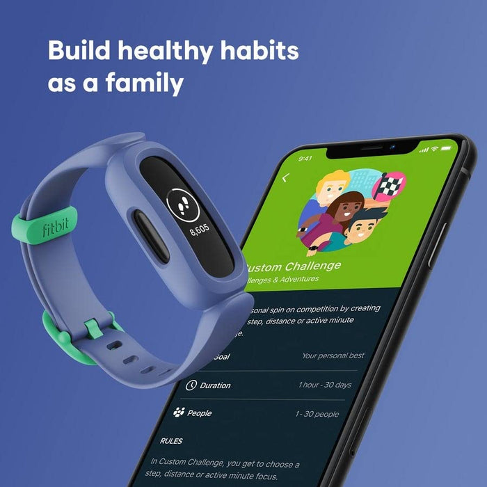 Fitbit Ace 3 for Kids (Blue/Astro Green) - 5