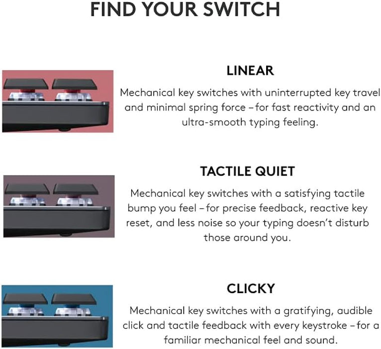 Logitech MX Mechanical Mini Wireless Keyboard - Compact Design for Mac - Image 4