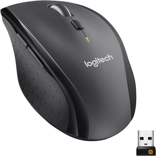 Logitech M705 Marathon Mouse - Wireless Ergonomic Design (Graphite) - Image 1