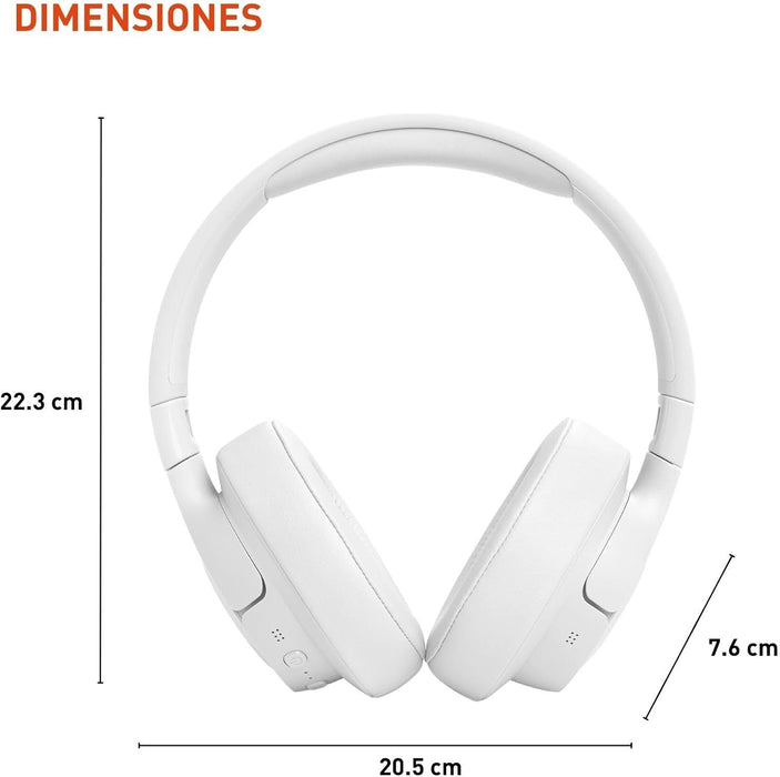 JBL Tune 770NC Over-Ear Headphones - Noise-Canceling Wireless in White - Image 2