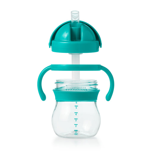 OXO STRAW CUP WITH REMOVABLE HANDLES - TURQUOISE - 2