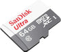 SanDisk Ultra microSD Class 10 - 64GB Memory Card (SDSQUNR-064G-GN3MN) - Image 1