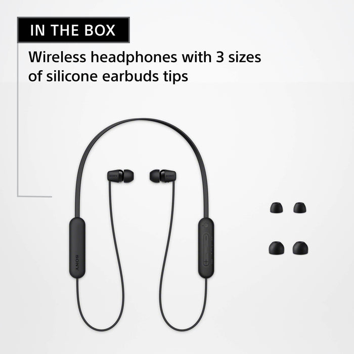 Sony WI-C100 Wireless In-Ear Headphones (Black) - 7