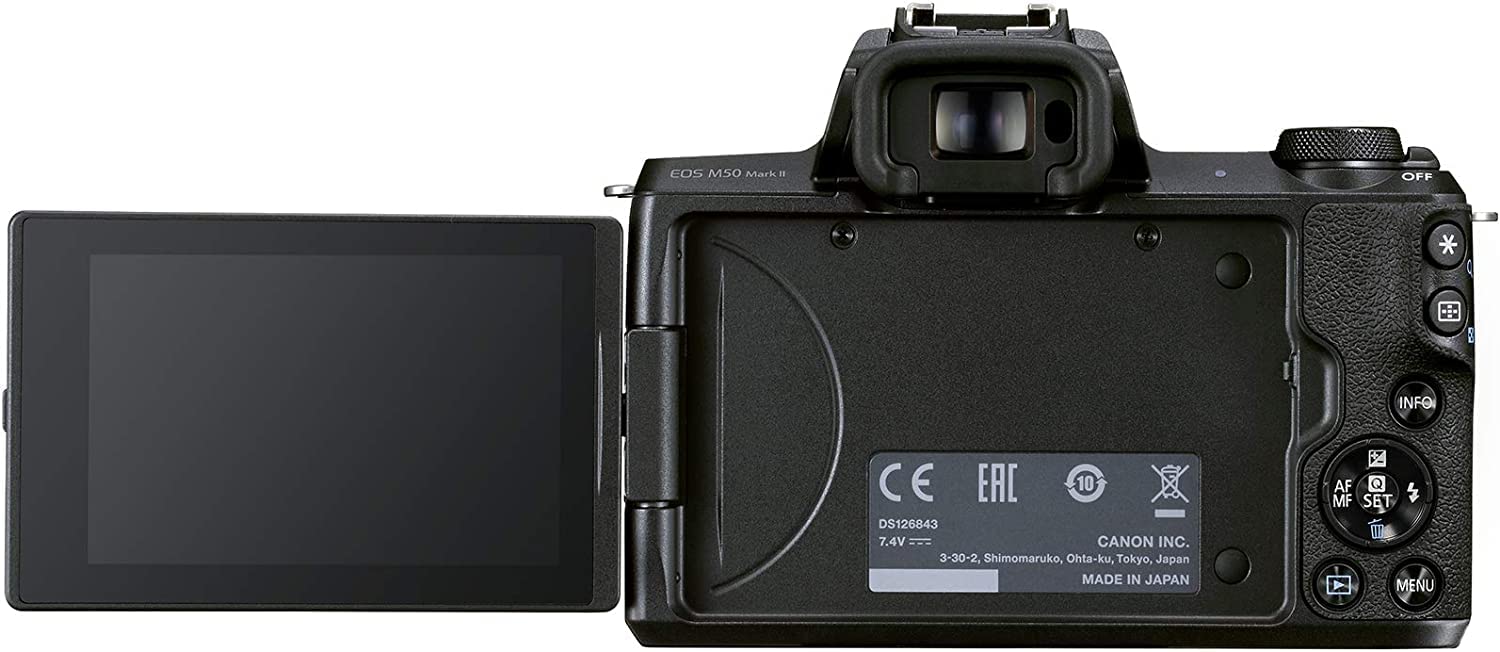 Canon EOS M50 Mark II LTD Edition Bundle (Black) (Includes EF-M 15-45mm & EF-M 22mm Lens) - 3