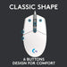 Logitech G102 Light Sync Gaming Mouse - Customizable RGB Lighting - White - Image 4