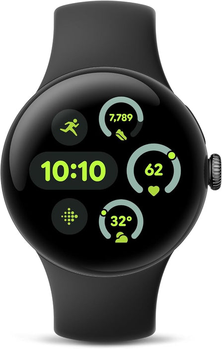 Google Pixel Watch 3 (41mm) LTE (Matte Black + Obsidian Band) - 1