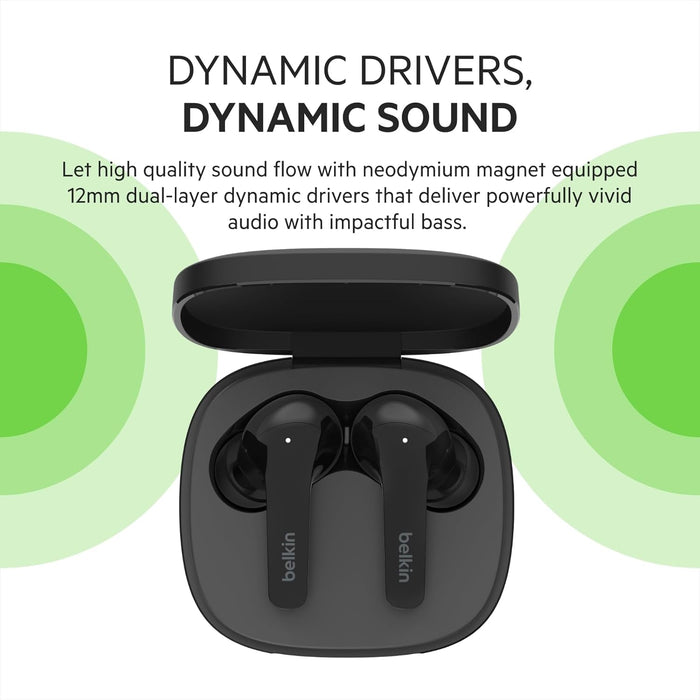 Belkin Soundform Flow TWS Earbuds - Premium True Wireless Audio (AUC006BT) - Image 3