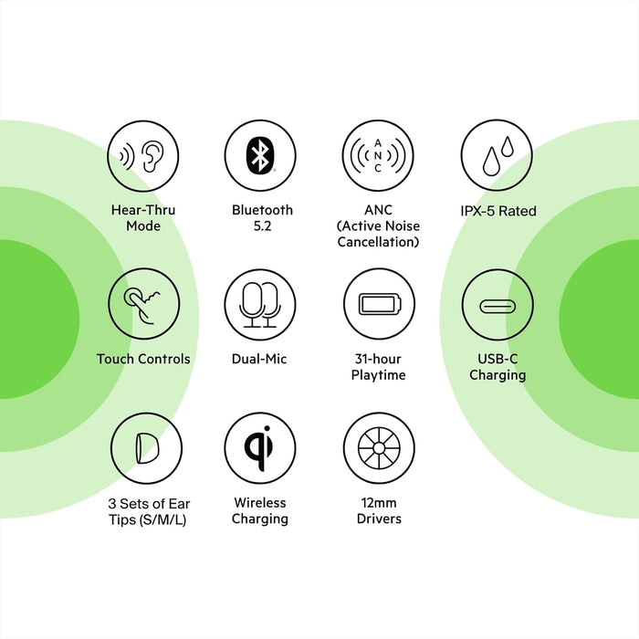 Belkin Soundform Flow TWS Earbuds - Premium True Wireless Audio (AUC006BT) - Image 5