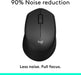 Logitech M3301 Silent Plus Wireless Mouse - Ergonomic Design, Black - Image 2