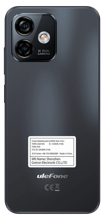 Ulefone Note 16 Pro 8+128gb Meteorite Black Oem - 7