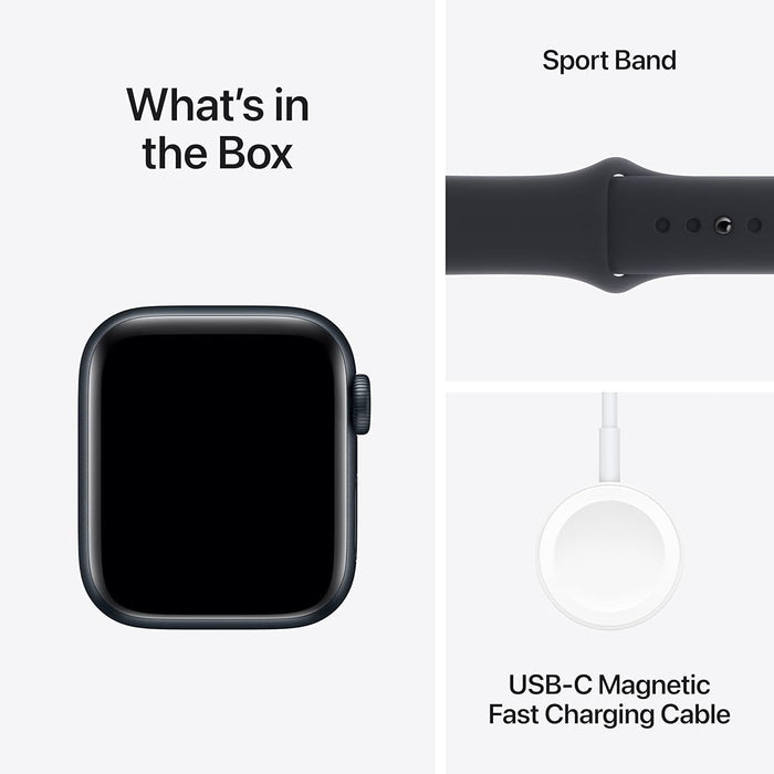 Apple Watch SE 2 40mm GPS (MXE73, Midnight Aluminium Midnight Sport Band, S/M) - 1