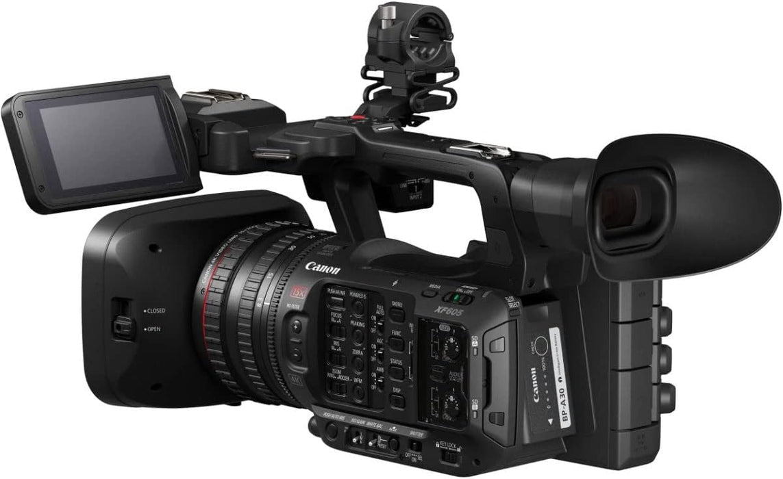 Canon XF605 UHD 4K HDR Pro Camcorder - Professional Video Recording - Image 4