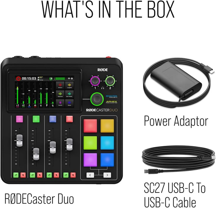 Rode RODECaster Duo Integrated Audio Production Studio - Black - Image 8