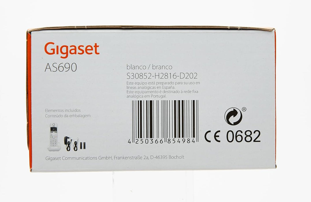 Gigaset Wireless Phone As690 White (S30852-H2816-D202) - 4