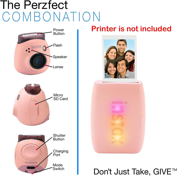 Fujifilm Instax Pal Instant Camera - Compact Design in Powder Pink - Image 3