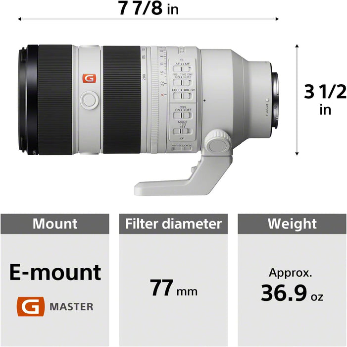 Sony FE 70-200mm f/2.8 GM OSS II Lens - Professional Telephoto Zoom Lens - Image 3