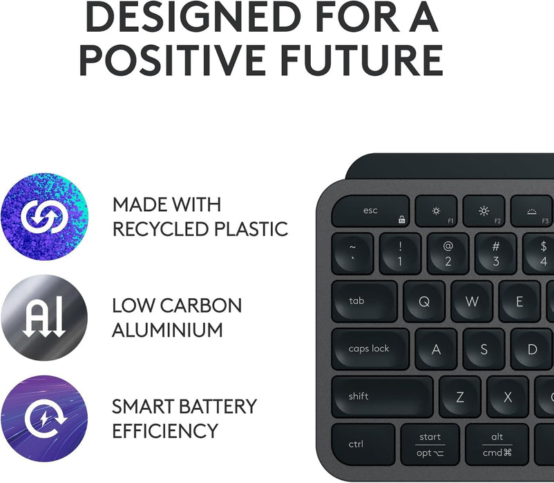 Logitech MX Keys S Wireless Keyboard - Advanced Typing Experience (920-011600) - Image 8