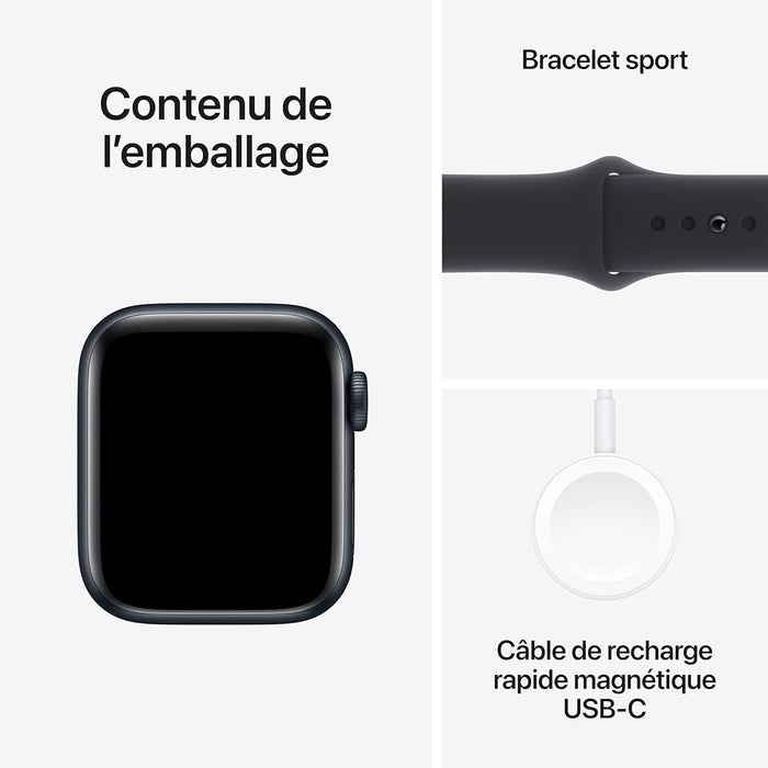 Apple Watch SE 2 40mm GPS (MXE73, Midnight Aluminium Midnight Sport Band, S/M) - 2