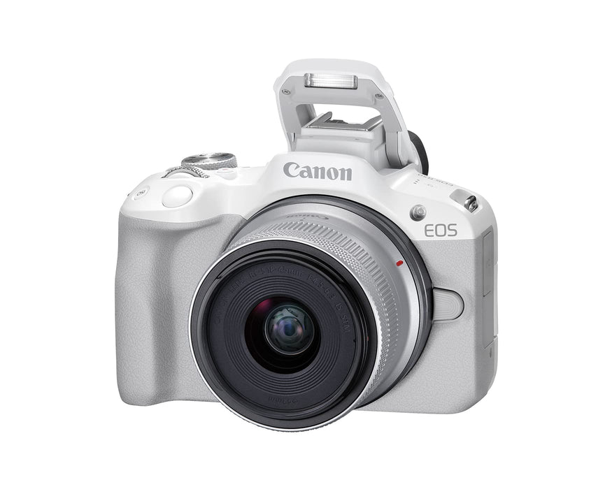 Canon EOS R50 Kit with (RF 18-45mm) (White) - 3