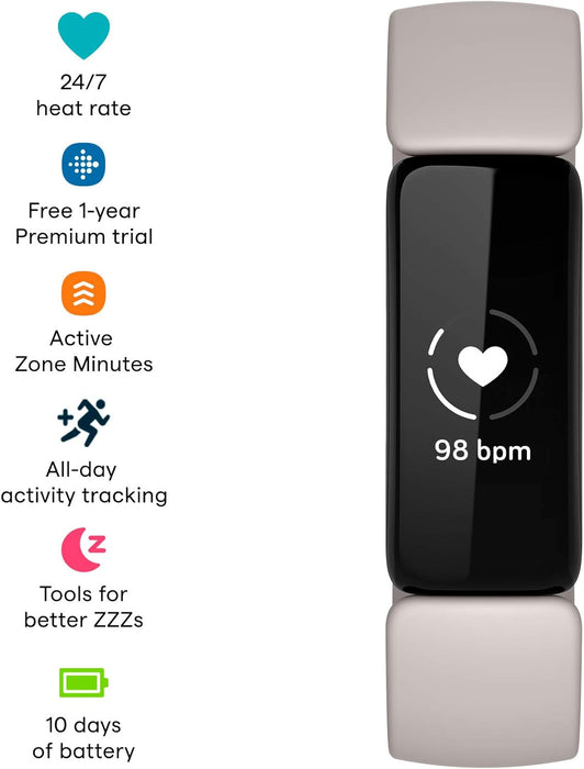Fitbit Inspire 2 Fitness Tracker - Advanced Health Monitoring in Desert Rose - Image 3