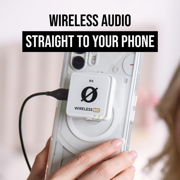 Rode Wireless ME Dual Compact Digital Wireless Microphone System - White - Image 8