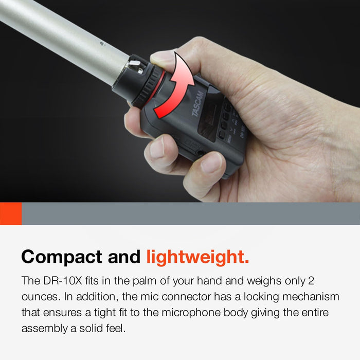 Tascam DR-10X Micro Plug-On Audio Recorder - Compact & Versatile - Image 10