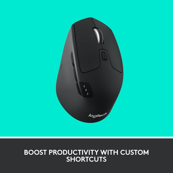 Logitech M720 Wireless Triathlon Mouse - Versatile Multi-Device Connectivity - Image 3