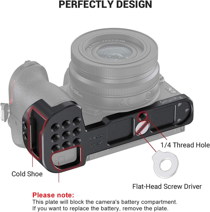 SmallRig Vlogging Mounting Plate for Nikon Z50 - Ultimate Stability (LCN2525) - Image 5