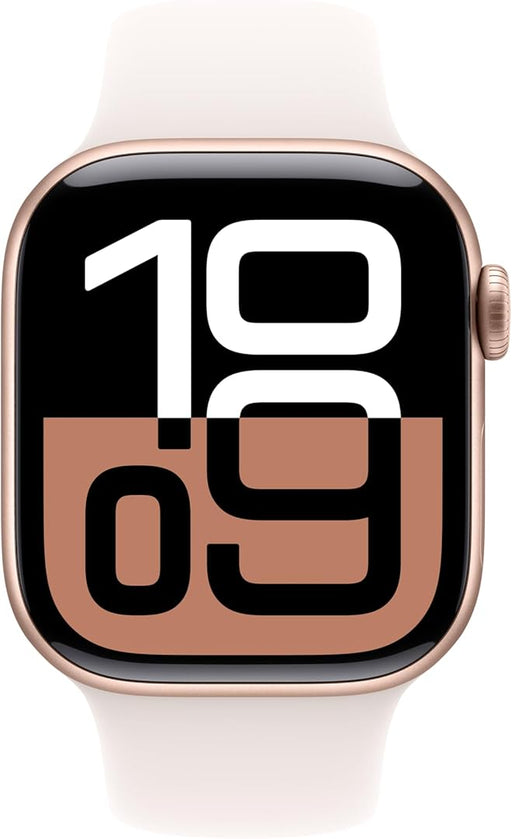 Apple Watch Series 10 42mm (GPS) (MWWH3, Rose Gold Aluminium Light Blush Sport Band - S/M) - 1