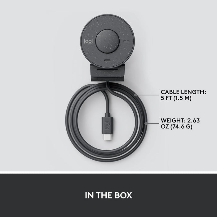 Logitech Brio 300 Full HD Webcam - 1080p HD Video Streaming - Image 10