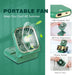 ITFIT 2-in-1 Handheld Fan with Holder - Portable Cooling Solution (ITFITF14) Green - Image 2