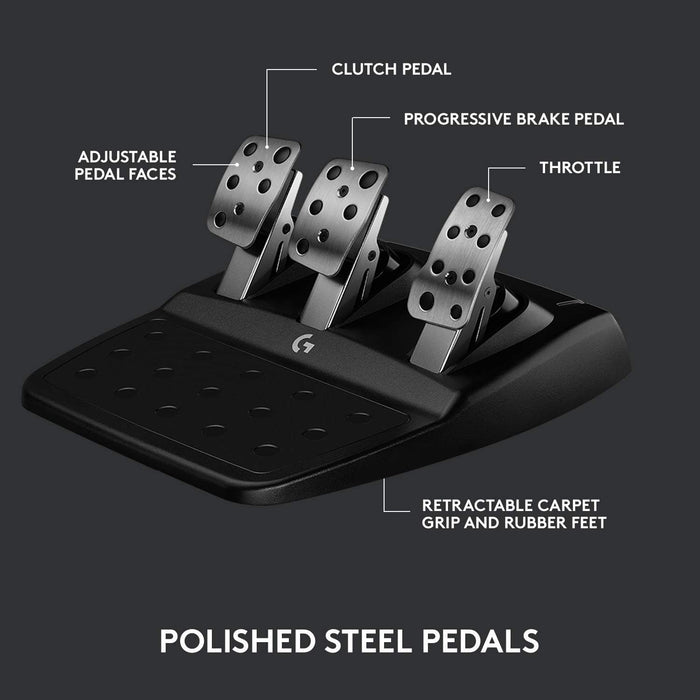 Logitech G923 Racing Wheel - High-Performance Gaming Wheel for PS5, PS4 & PC - Image 6