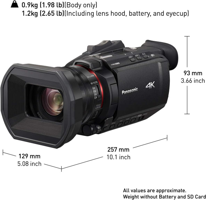 Panasonic HC-X1500 UHD 4K HDMI Pro Camcorder - 9